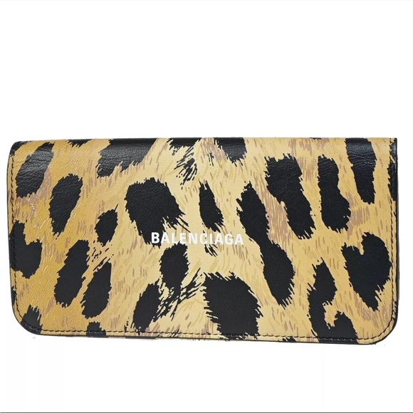 Balenciaga Leopard Print Women's Clutch/wallet - Picture 1 of 7